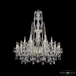 Подвесная люстра Bohemia Ivele Crystal 1411 1411/12+6/300/XL-96 G