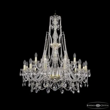 Подвесная люстра Bohemia Ivele Crystal 1411 1411/12+6/300/XL-96 G