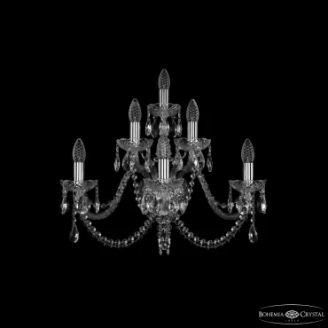 Бра Bohemia Ivele Crystal 1402 1402B/3+2+1/240 Ni