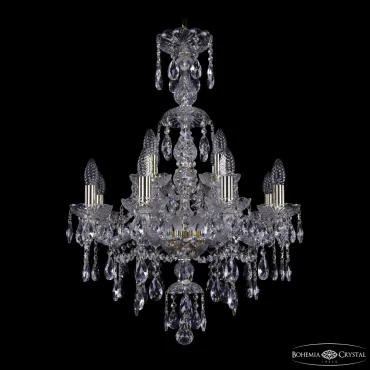 Подвесная люстра Bohemia Ivele Crystal 1415 1415/8+4/200/XL-76 G Подвесная люстра Bohemia Ivele Crystal 1415 1415/8+4/200/XL-76 G