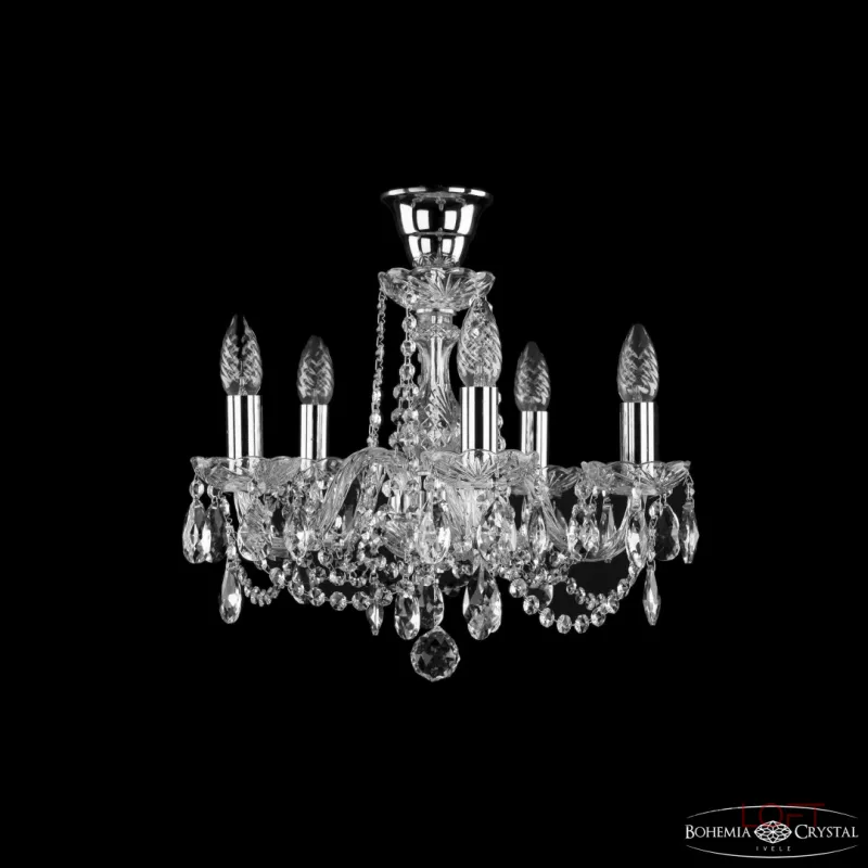 Подвесная люстра Bohemia Ivele Crystal 1402 1402/5/141 Ni Tube