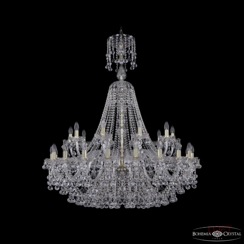 Подвесная люстра Bohemia Ivele Crystal 1409 1409/20+10/400/XL-132 G