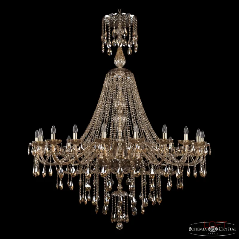 Подвесная люстра Bohemia Ivele Crystal 1415 1415/20/530/XL-180 G M721