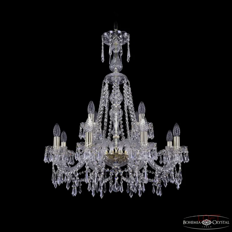 Подвесная люстра Bohemia Ivele Crystal 1403 1403/8+4/240/XL-80 G Подвесная люстра Bohemia Ivele Crystal 1403 1403/8+4/240/XL-80 G