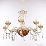 Подвесная люстра Bohemia Ivele Crystal AL7801 AL78101P/8/250 A WMG P Amber/M-1F