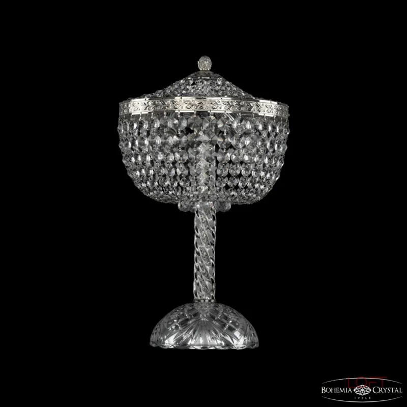 Настольная лампа Bohemia Ivele Crystal 1928 19281L4/25IV Ni Настольная лампа Bohemia Ivele Crystal 1928 19281L4/25IV Ni
