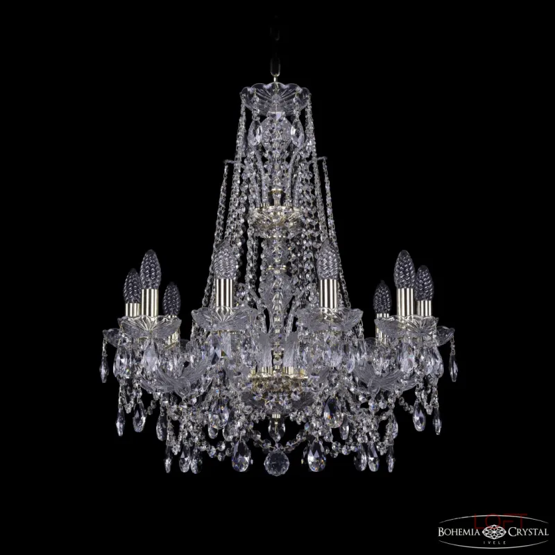 Подвесная люстра Bohemia Ivele Crystal 1411 1411/10/195/XL-65 G