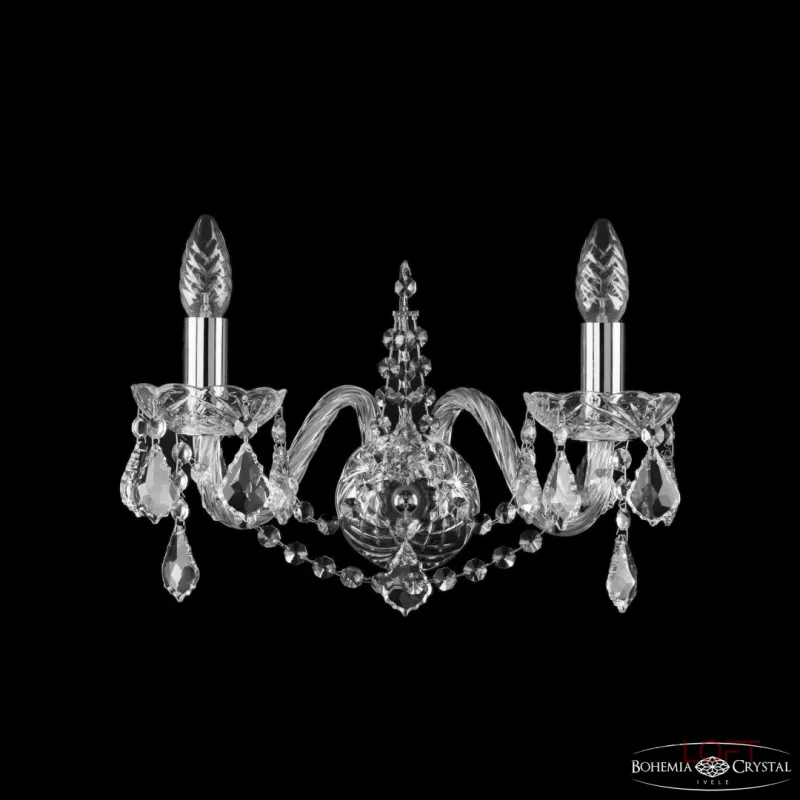 Бра Bohemia Ivele Crystal 1411 1411B/2/160 Ni Leafs Бра Bohemia Ivele Crystal 1411 1411B/2/160 Ni Leafs