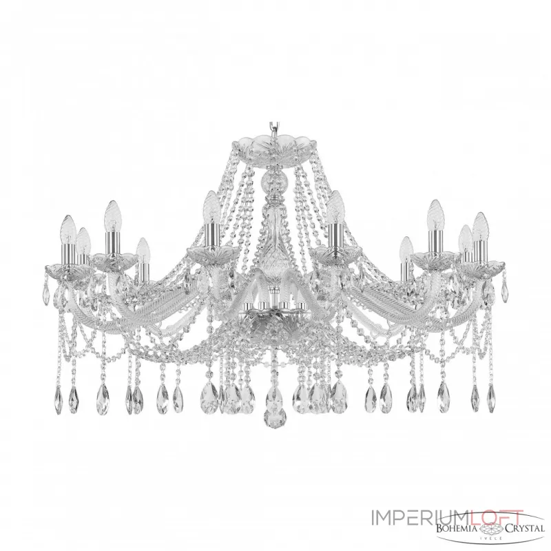 Подвесная люстра Bohemia Ivele Crystal 107 107/12/360 Ni