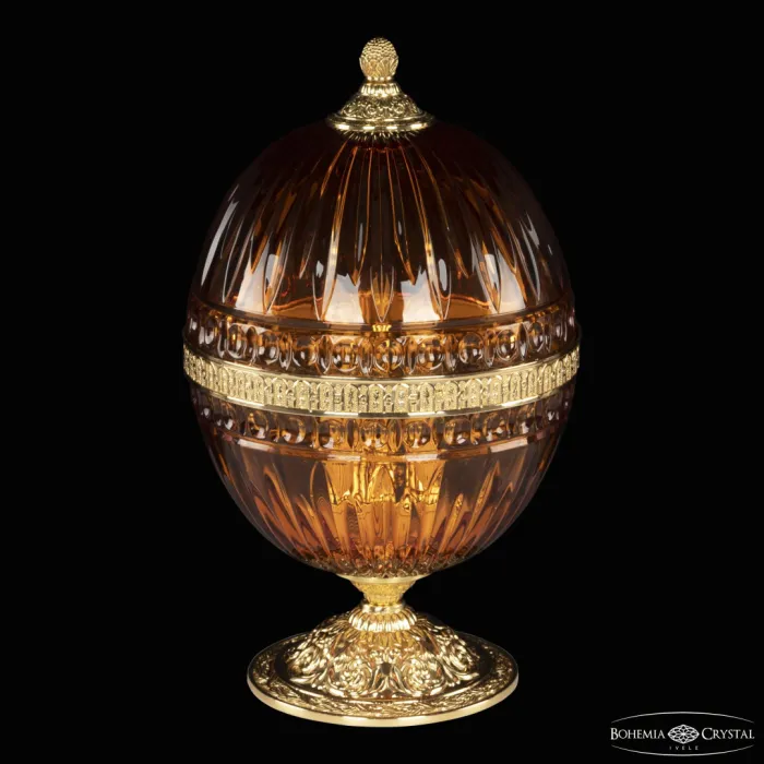 Настольная лампа Bohemia Ivele Crystal 5680 5680L/22 G Amber/M-1G от ImperiumLoft