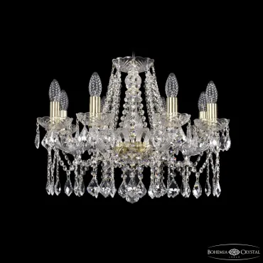 Подвесная люстра Bohemia Ivele Crystal 1413 1413/8/200 G Leafs Подвесная люстра Bohemia Ivele Crystal 1413 1413/8/200 G Leafs