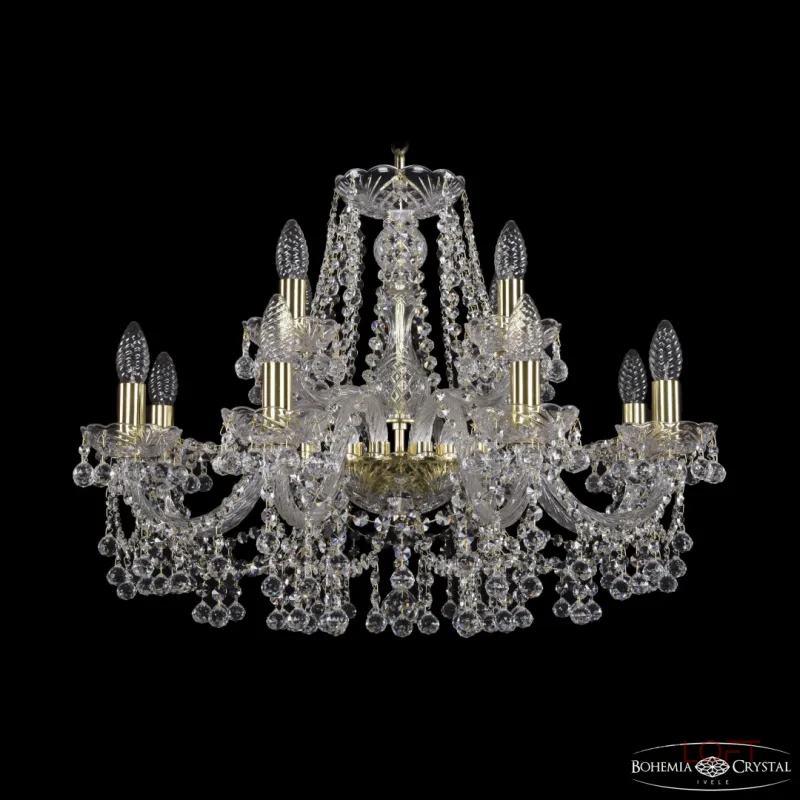 Подвесная люстра Bohemia Ivele Crystal 1409 1409/8+4/240 G