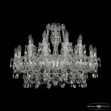 Подвесная люстра Bohemia Ivele Crystal 1411 1411/16+8/300 Ni