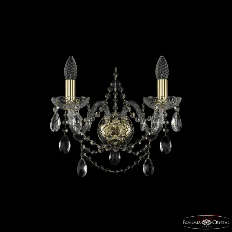 Бра Bohemia Ivele Crystal 1411 1411B/2/160 G Бра Bohemia Ivele Crystal 1411 1411B/2/160 G