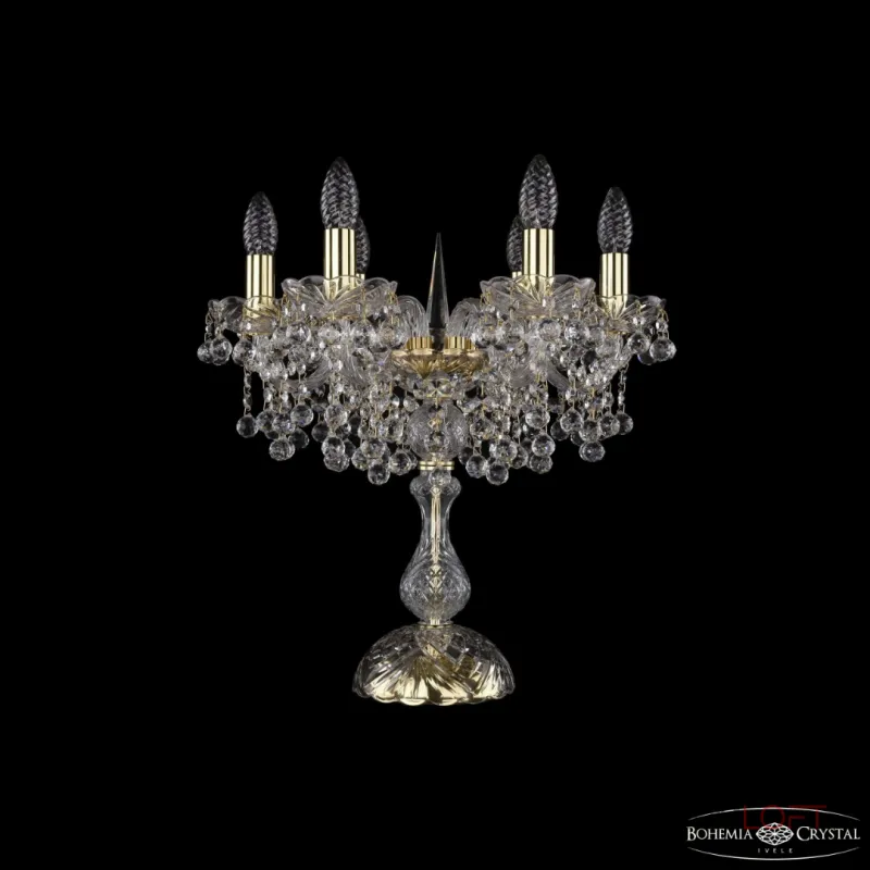 Настольная лампа Bohemia Ivele Crystal 1409 1409L/6/141-47 G Настольная лампа Bohemia Ivele Crystal 1409 1409L/6/141-47 G