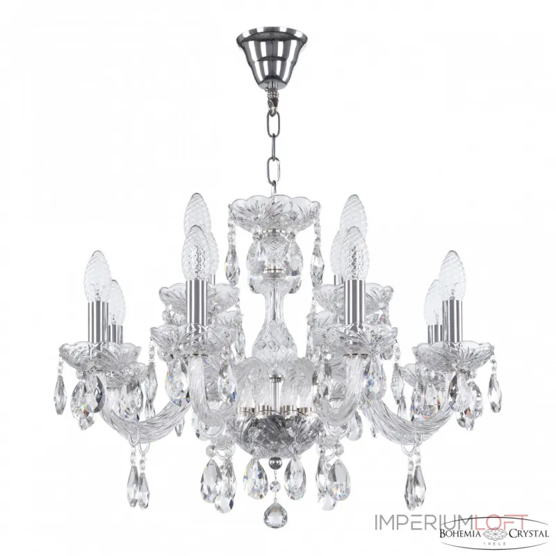 Подвесная люстра Bohemia Ivele Crystal 117 117/8+4/195 Ni Подвесная люстра Bohemia Ivele Crystal 117 117/8+4/195 Ni