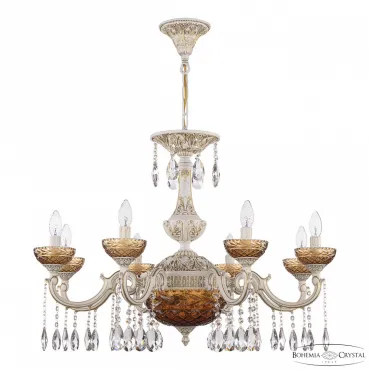 Подвесная люстра Bohemia Ivele Crystal AL7801 AL78101P/8/250 A WMG P Amber/M-1F