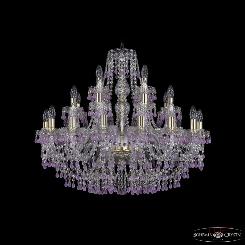 Подвесная люстра Bohemia Ivele Crystal 1410 1410/16+8+4/300 G V7010 Подвесная люстра Bohemia Ivele Crystal 1410 1410/16+8+4/300 G V7010