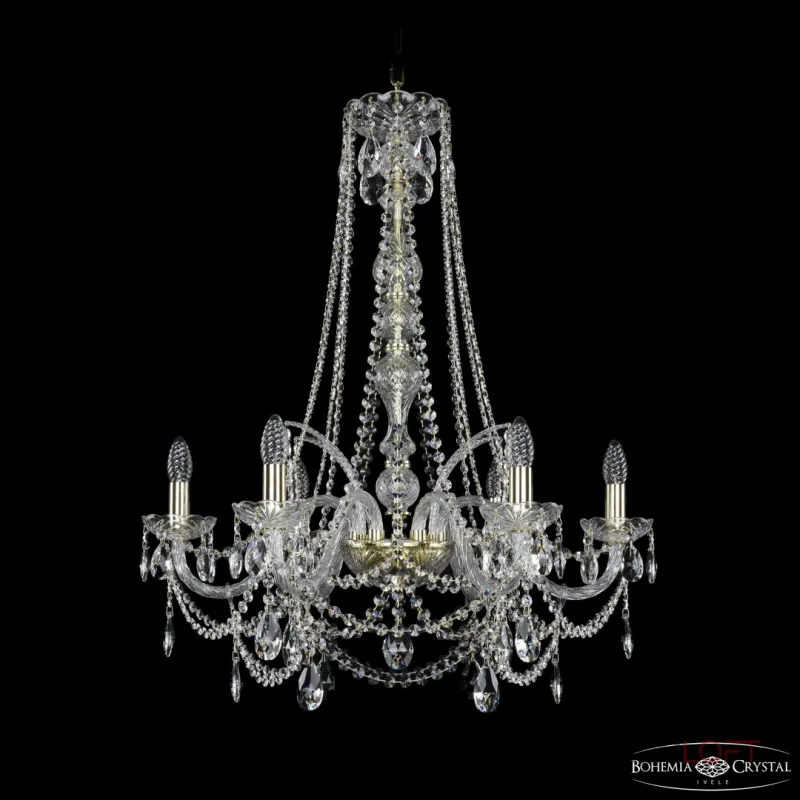 Подвесная люстра Bohemia Ivele Crystal 1411 1411/6/240/h-83 G