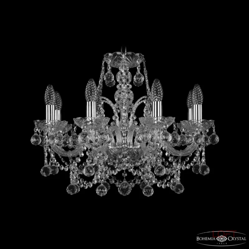 Подвесная люстра Bohemia Ivele Crystal 1411 1411/8/195 Ni Balls