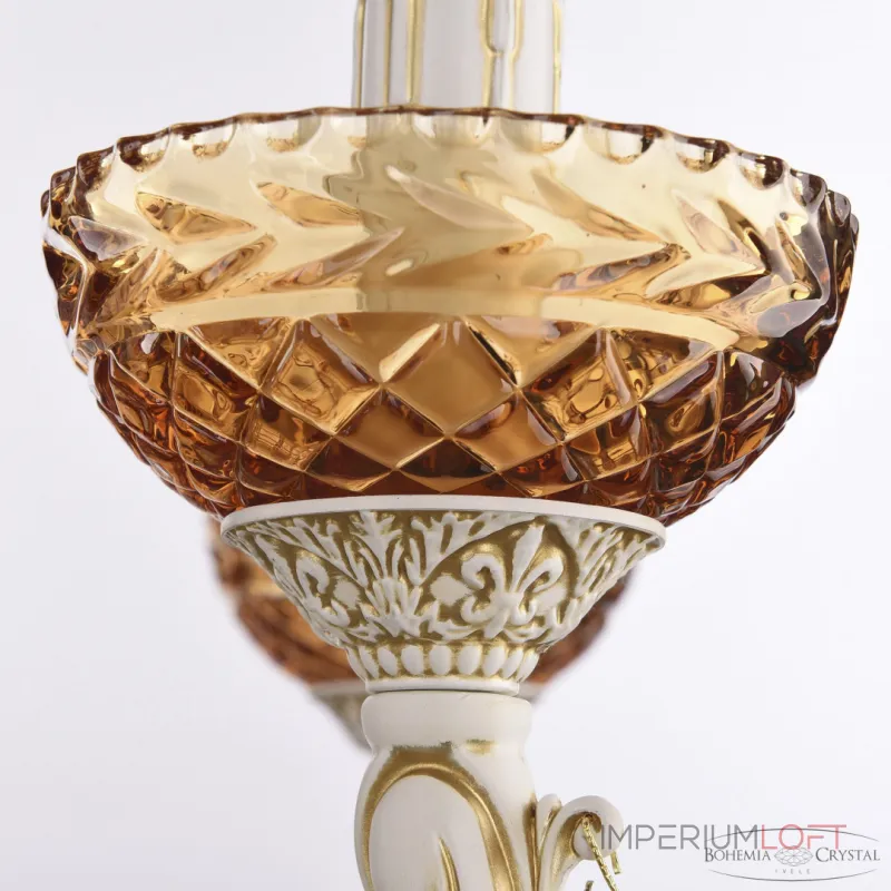 Подвесная люстра Bohemia Ivele Crystal AL7801 AL78101P/8/250 A WMG P Amber/M-1F