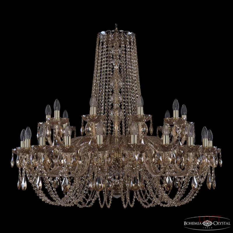 Подвесная люстра Bohemia Ivele Crystal 1402 1402/20+10/400 G M721