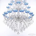 Подвесная люстра Bohemia Ivele Crystal AL7801 AL78101/16+8+8/300/3d B WMN P Aquamarine/M-1F