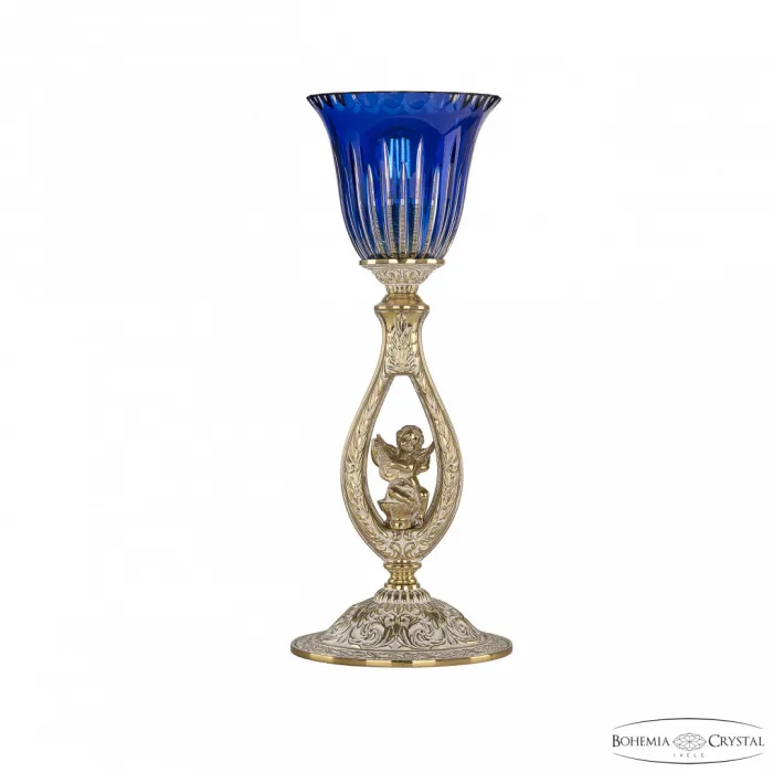 Настольная лампа Bohemia Ivele Crystal Florence 71400L/15 GW P2 Clear-Blue/H-1K FA1S от ImperiumLoft