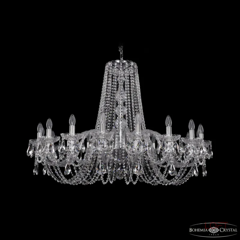 Подвесная люстра Bohemia Ivele Crystal 1402 1402/18/400 Ni