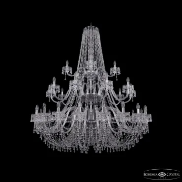 Подвесная люстра Bohemia Ivele Crystal 1410 1410/20+10+5/530/3d Ni V0300