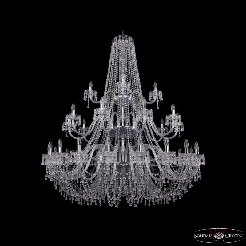 Подвесная люстра Bohemia Ivele Crystal 1410 1410/20+10+5/530/3d Ni V0300