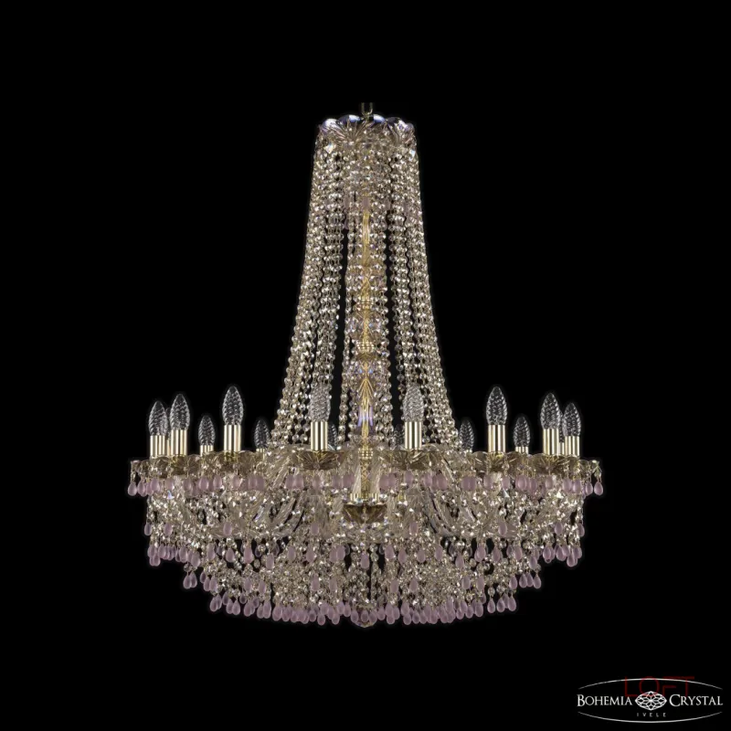 Подвесная люстра Bohemia Ivele Crystal 1410 1410/16/300/h-95 G V7010 M801 Подвесная люстра Bohemia Ivele Crystal 1410 1410/16/300/h-95 G V7010 M801