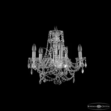 Подвесная люстра Bohemia Ivele Crystal 1411 1411/5/160 Ni Leafs Подвесная люстра Bohemia Ivele Crystal 1411 1411/5/160 Ni Leafs