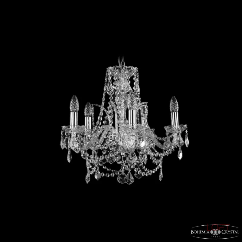 Подвесная люстра Bohemia Ivele Crystal 1411 1411/5/160 Ni Leafs