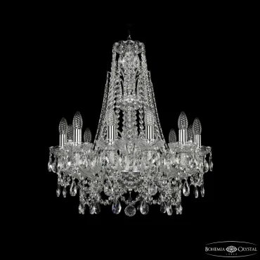 Подвесная люстра Bohemia Ivele Crystal 1411 1411/12/195/XL-65 Ni
