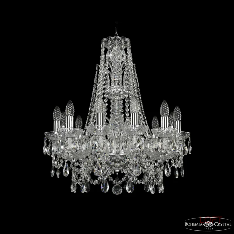 Подвесная люстра Bohemia Ivele Crystal 1411 1411/12/195/XL-65 Ni