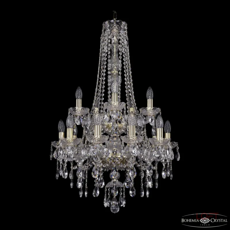 Подвесная люстра Bohemia Ivele Crystal 1415 1415/10+5/200/h-92/2d G