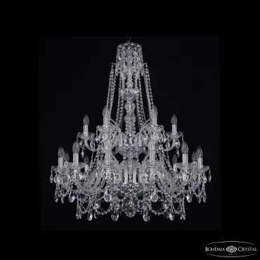 Подвесная люстра Bohemia Ivele Crystal 1411 1411/12+6/300/XL-99/2d Ni Подвесная люстра Bohemia Ivele Crystal 1411 1411/12+6/300/XL-99/2d Ni