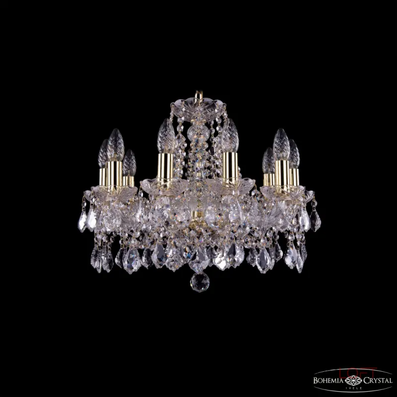 Подвесная люстра Bohemia Ivele Crystal 1413 1413/10/165 G Leafs