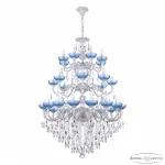 Подвесная люстра Bohemia Ivele Crystal AL7801 AL78101/16+8+8/300/3d B WMN P Aquamarine/M-1F