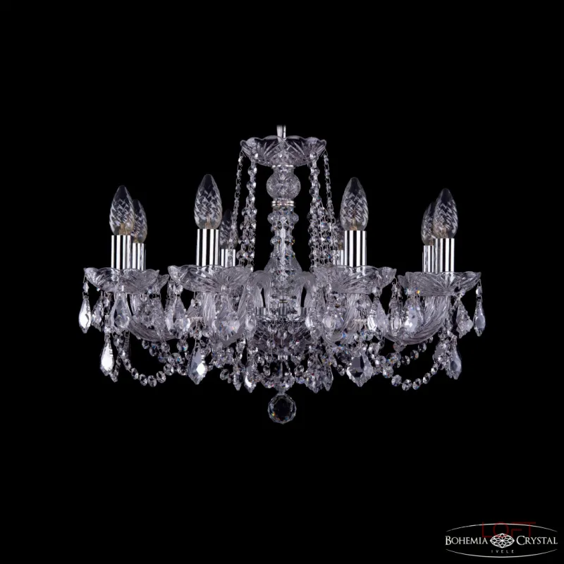 Подвесная люстра Bohemia Ivele Crystal 1402 1402/8/195 Ni Leafs