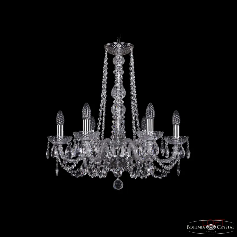 Подвесная люстра Bohemia Ivele Crystal 1402 1402/6/195/h-58 Ni Подвесная люстра Bohemia Ivele Crystal 1402 1402/6/195/h-58 Ni