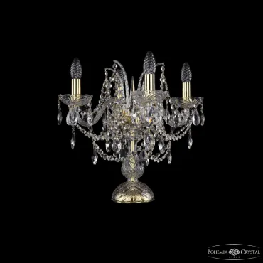 Настольная лампа Bohemia Ivele Crystal 1411 1411L/4/141-39 G Настольная лампа Bohemia Ivele Crystal 1411 1411L/4/141-39 G