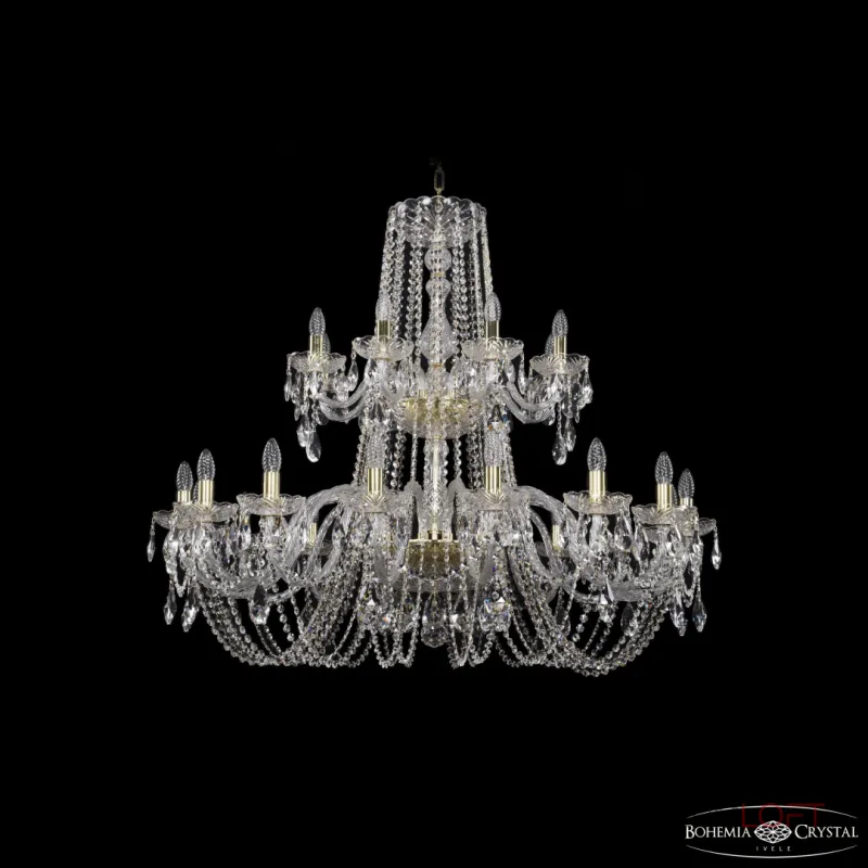 Подвесная люстра Bohemia Ivele Crystal 1402 1402/16+8/400/2d G
