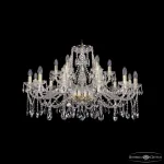 Подвесная люстра Bohemia Ivele Crystal 1413 1413/12+6/360 G
