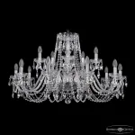 Подвесная люстра Bohemia Ivele Crystal 1402 1402/10+5/360 Ni