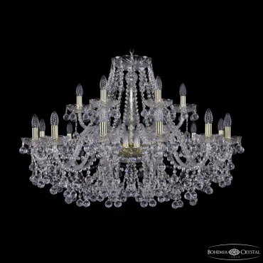 Подвесная люстра Bohemia Ivele Crystal 1409 1409/12+6/360 G