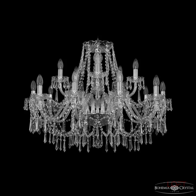 Подвесная люстра Bohemia Ivele Crystal 1403 1403/10+5/300 Ni Подвесная люстра Bohemia Ivele Crystal 1403 1403/10+5/300 Ni
