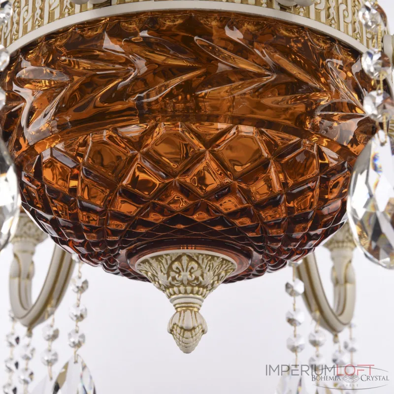 Подвесная люстра Bohemia Ivele Crystal AL7801 AL78101P/8/250 A WMG P Amber/M-1F
