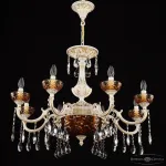 Подвесная люстра Bohemia Ivele Crystal AL7801 AL78101P/8/250 A WMG P Amber/M-1F